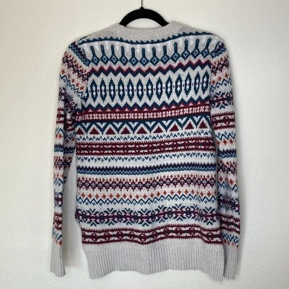 Abercrombie & Fitch winter crew neck sweater Sz small stretchy - Picture 5 of 5